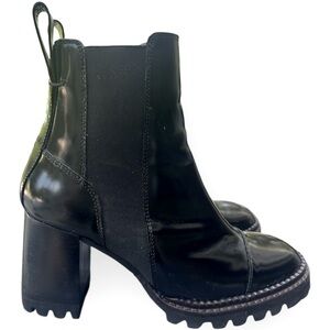 See by Chloe Black Boots - Mallory Leather Chelsea Boot